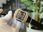Hublot Best Replica Watch Square Bang King Gold Custom Moissanite Diamonds BBF 42mm - Image 5