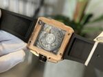 Hublot Best Replica Watch Square Bang King Gold Custom Moissanite Diamonds BBF 42mm - Image 7