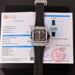 Hublot Square Bang Unico Titanium Imitation Watches Full Dimonds Moissanite Custom BBF Factory 42mm