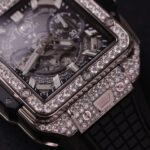 Hublot Square Bang Unico Titanium Imitation Watches Full Dimonds Moissanite Custom BBF Factory 42mm - Image 5