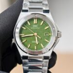 IWC Ingenieur Luxury Replica Watches Green Dial Automatic Movement V7 Factory 40mm