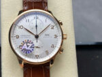 IWC Schaffhausen IW371611 Knock Off Watches White Dial Leather Strap AZ Factory 41mm - Image 2