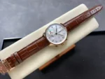 IWC Schaffhausen IW371611 Knock Off Watches White Dial Leather Strap AZ Factory 41mm