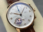 IWC Schaffhausen IW371611 Knock Off Watches White Dial Leather Strap AZ Factory 41mm - Image 4