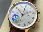 IWC Schaffhausen IW371611 Knock Off Watches White Dial Leather Strap AZ Factory 41mm - Image 3