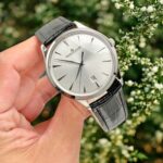 Jaeger LeCoultre Luxury Fake Watches Master Ultra thin 1288420 Silver Dial Leather Strap 40mm - Image 5