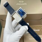 Jaeger LeCoultre Replica Watches Master Reverso Tribute Small Seconds 2 Dial White And Blue 28.3x47mm - Image 3