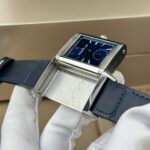 Jaeger LeCoultre Replica Watches Master Reverso Tribute Small Seconds 2 Dial White And Blue 28.3x47mm - Image 4