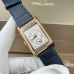 Jaeger LeCoultre Replica Watch Master Reverso Tribute Small Seconds 2 Dial Blue And White 28.3x47mm - Image 2