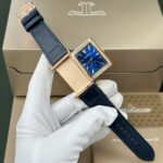 Jaeger LeCoultre Replica Watch Master Reverso Tribute Small Seconds 2 Dial Blue And White 28.3x47mm - Image 3