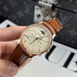 Jaeger LeCoultre Best Copies Watch Master Ultrathin Perpetual Calendar Leather Strap VR Factory 39mm - Image 3
