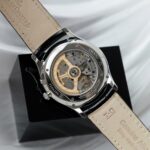 Jaeger LeCoultre Replica Watches Master Ultra Thin Power Reserve Silver Dial Leather Strap ZF Factory 39mm - Image 8