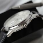 Jaeger LeCoultre Replica Watches Master Ultra Thin Power Reserve Silver Dial Leather Strap ZF Factory 39mm - Image 7