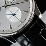 Jaeger LeCoultre Replica Watches Master Ultra Thin Power Reserve Silver Dial Leather Strap ZF Factory 39mm - Image 6