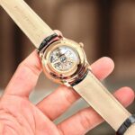 Jaeger LeCoultre Replica Watches Master Ultra thin Date Q1232510 Rose Gold Leather Strap 40mm - Image 7