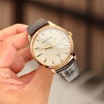 Jaeger LeCoultre Replica Watches Master Ultra thin Date Q1232510 Rose Gold Leather Strap 40mm - Image 4