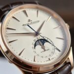 Jaeger LeCoultre Replica Watch Master Ultrathin Moon Rose Gold Leather Strap 39mm - Image 5