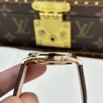 Jaeger LeCoultre Replica Watch Master Ultrathin Moon Rose Gold Leather Strap 39mm - Image 6