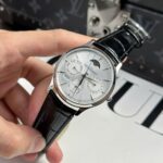 Jaeger LeCoultre Fake Watches Master Ultrathin Perpetual Calendar Dial Silver VR Factory 39mm - Image 3