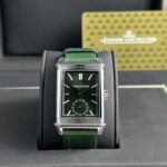 Jaeger Lecoultre Replica Watch Dial Green Leather Strap 30x40mm - Image 2