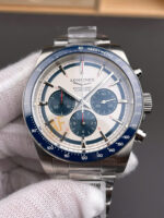Longines Conquest Chronograph Luxury Fake Watches White Dial AF Factory 42mm - Image 3