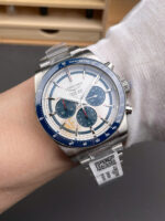 Longines Conquest Chronograph Luxury Fake Watches White Dial AF Factory 42mm - Image 4