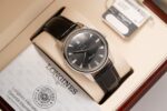 Longines Fake Watch Conquest Heritage L16454754 Black Dial Leather Strap 40mm