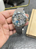Longines HydroConquest Replica Watches Best Quality Gray Dial Rubber Strap AF Factory 43mm - Image 3