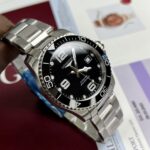 Longines Fake Watches Hydroconquest Black Dial Metal Wire 43mm - Image 2