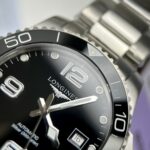 Longines Fake Watches Hydroconquest Black Dial Metal Wire 43mm - Image 4