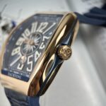 Franck Muller V45 Men-s Replica Watch Blue Rose Gold Case 45mm - Image 6