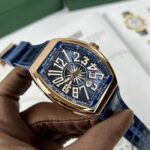 Franck Muller V45 Men-s Replica Watch Blue Rose Gold Case 45mm - Image 2