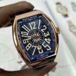 Franck Muller V45 Men-s Replica Watch Blue Rose Gold Case 45mm