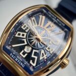 Franck Muller V45 Men-s Replica Watch Blue Rose Gold Case 45mm - Image 4