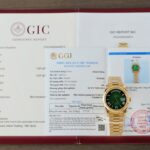 Rolex Day-Date Ombre Green Dial Imitation Watches Gold Wrapped Custom GM Factory 40mm