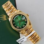 Rolex Day-Date Ombre Green Dial Imitation Watches Gold Wrapped Custom GM Factory 40mm - Image 2