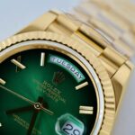 Rolex Day-Date Ombre Green Dial Imitation Watches Gold Wrapped Custom GM Factory 40mm - Image 5