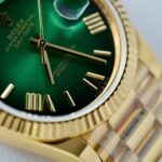 Rolex Day-Date Ombre Green Dial Imitation Watches Gold Wrapped Custom GM Factory 40mm - Image 6
