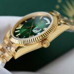 Rolex Day-Date Ombre Green Dial Imitation Watches Gold Wrapped Custom GM Factory 40mm - Image 8