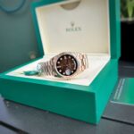 Rolex Clone Watch Day-Date Dial Chocolate EW Factory 36mm - Image 3