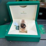 Rolex Clone Watch Day-Date Dial Chocolate EW Factory 36mm - Image 2