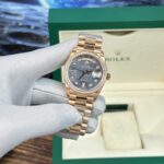 Rolex Day-Date Purple Mother of Pearl Dial Super Fake Watch BP Factory 40mm - Image 3
