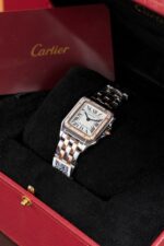 Cartier Panthere WSPN007 Demi Rose Gold Replica Watch Diamonds Moissanite Hong Kong 27x37mm - Image 4