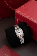 Cartier Panthere WSPN007 Demi Rose Gold Replica Watch Diamonds Moissanite Hong Kong 27x37mm - Image 3