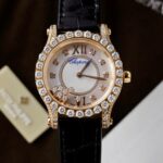 Chopard Happy Sport 274809 Copies Watch 18K Gold Wrapped + Diamonds Moissanite Custom 36mm - Image 4