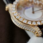 Chopard Happy Sport 274809 Copies Watch 18K Gold Wrapped + Diamonds Moissanite Custom 36mm - Image 7
