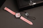 Hublot Classic Fusion Replica Watches Dial Mother Of Pearl Pink + Moissanite Diamonds 33mm - Image 4