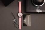 Hublot Classic Fusion Replica Watches Dial Mother Of Pearl Pink + Moissanite Diamonds 33mm