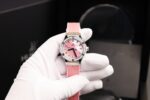 Hublot Classic Fusion Replica Watches Dial Mother Of Pearl Pink + Moissanite Diamonds 33mm - Image 7