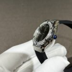 Hublot Replica Watch With Moissanite Diamonds Rubber Strap 33mm - Image 5